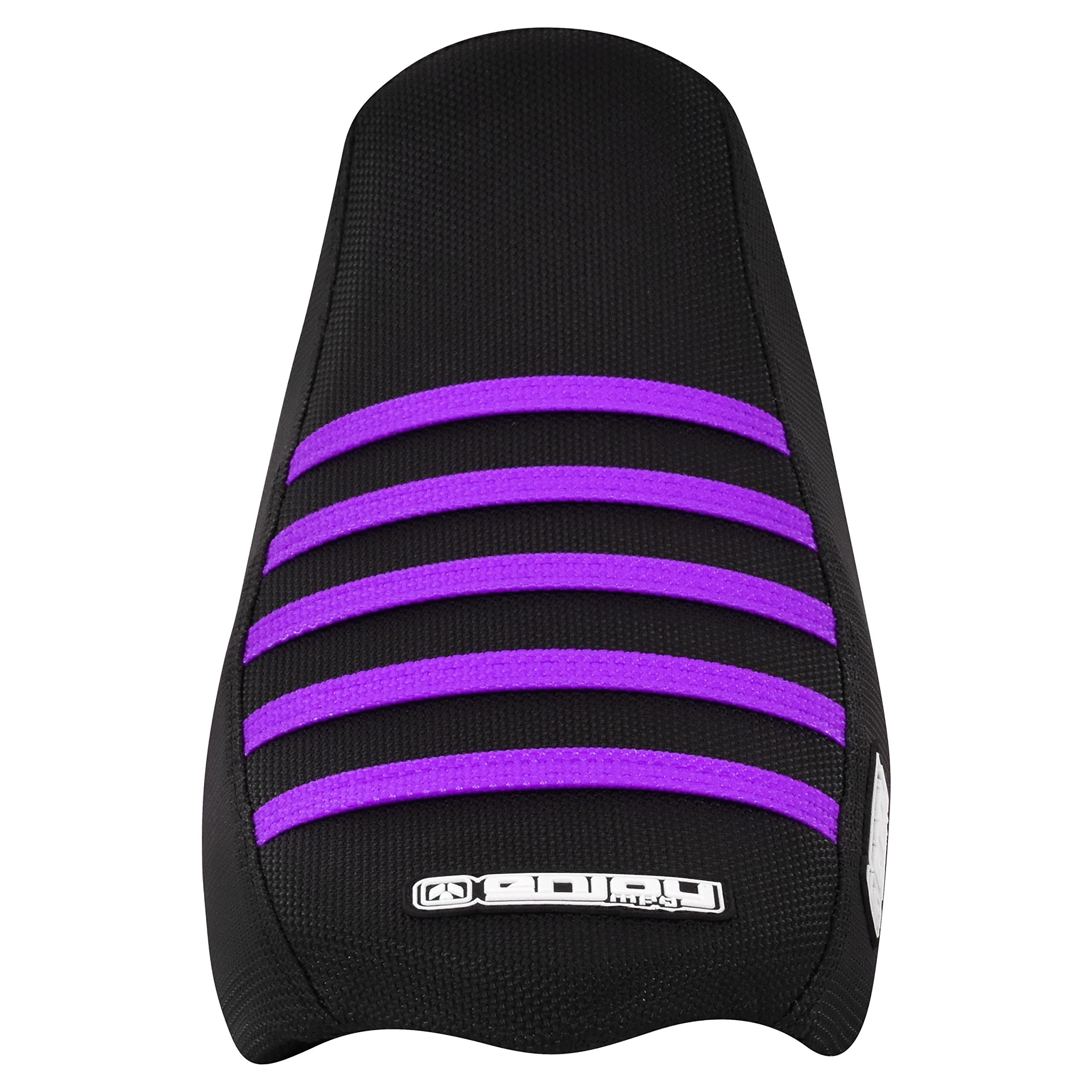 Enjoy Mfg Ribbed Seat Cover - Compatible with Talaria Sting Electric Motorcycle #362 (Black w/Light Blue Ribs)
