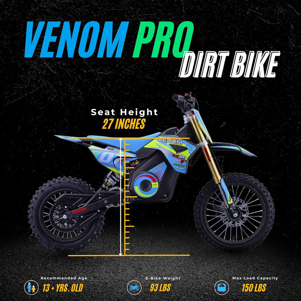 Venom Elite 48V Lithium Electric Dirt Bike | 1600W