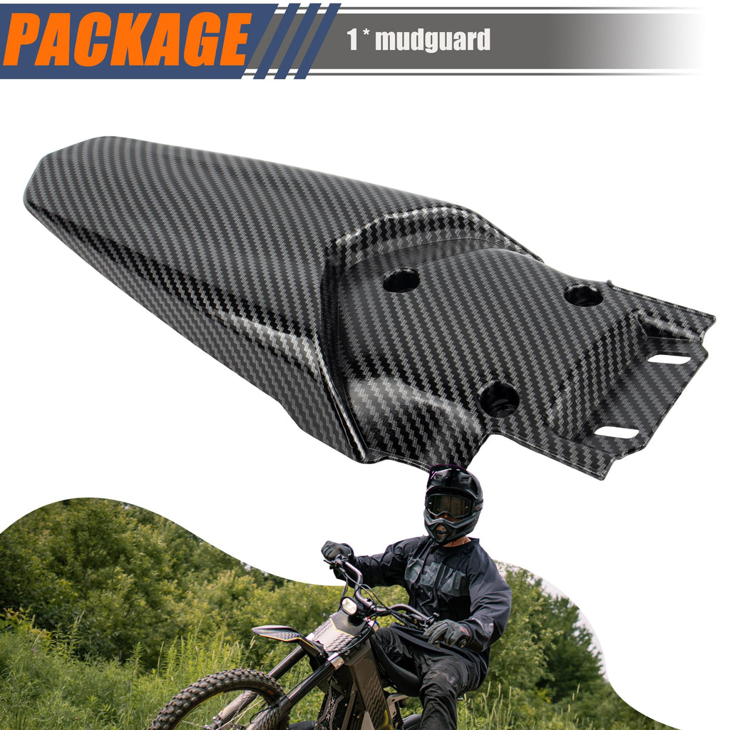 Short Rear Fender Protector,Talaria Rear Mudguard For MX3 MX4 Electric Dirt Bike EBike - Carbon Fiber