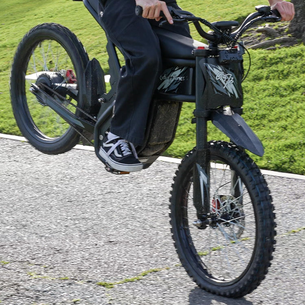 Bootime Upgraded Electric Dirt Bike for Teens 85+Miles Long Range Electric Bike for Adults 2500W Peak Motor 37MPH, 48V 36.4Ah Battery, Full Suspension, 3-Speed 25" Fat Tire Electric Motorcycle