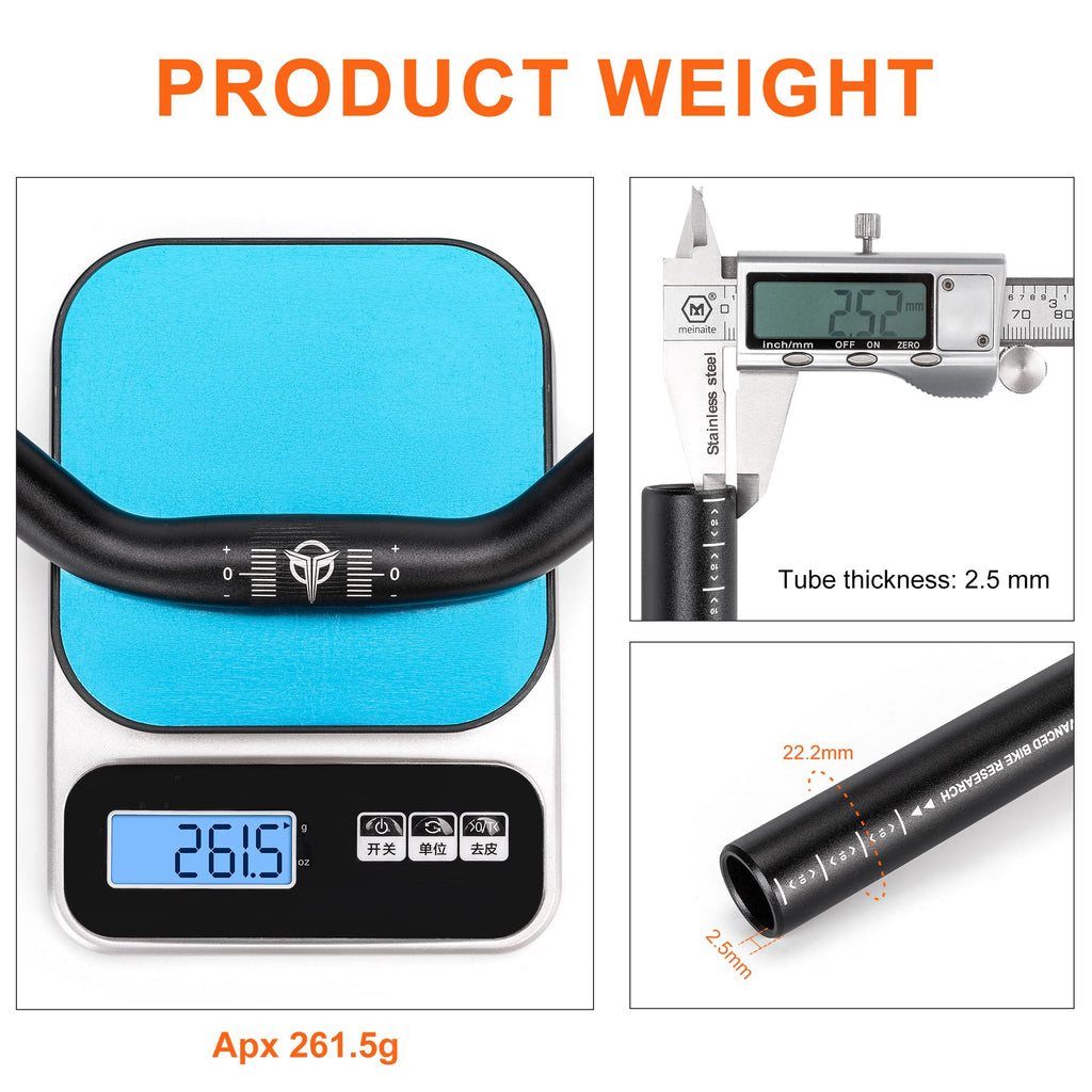 31.8 Bike Handlebar - 25mm, 55mm, 70mm, 90mm,120mm Riser Handlebar - 780mm Aluminium Alloy Mountain Bike Bicycle Handlebars (31.8-120mm Rise)