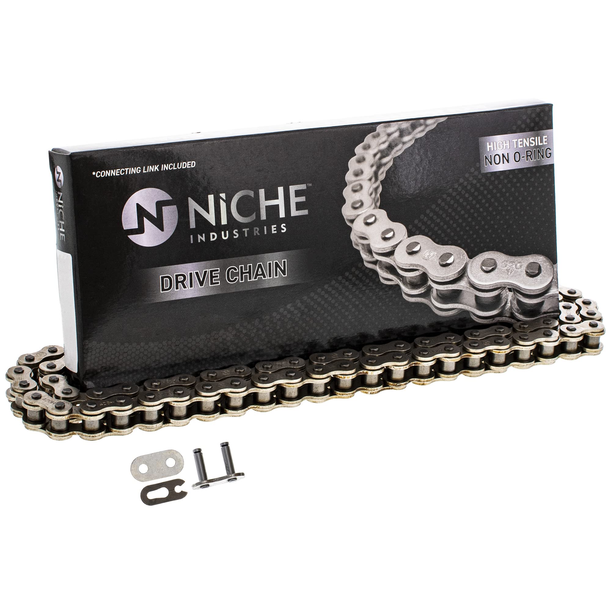 NICHE Drive Sprocket Chain Combo for Kawasaki KLX110 KLX110L Front 13 Rear 38 Tooth 420 O-Ring 90 Links