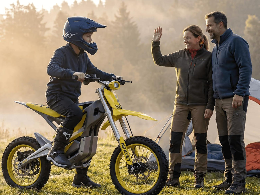 NEXVEY Flash Electric Dirt Bike 4000W Peak 48V 22.5AH Battery Off-Road Motorcycle, 35MPH Fast E Bike with Dual Hydraulic Suspension Brakes, Outdoor Gift for Teens Adults Age 13+