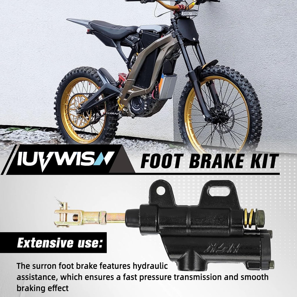Electric Dirt Bike Hydraulic Foot Brake Pedal Lever Kit CNC for Surron LBX Sur Ron Light Bee X/S X260 X160