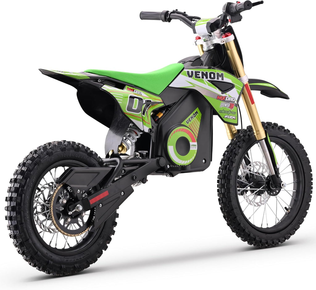 Venom 1600W Electric Dirt Bike | 48V Lithium Battery | Fully Automatic | Off-Road Ride for Teens & Adults | Venom Motorsports Canada