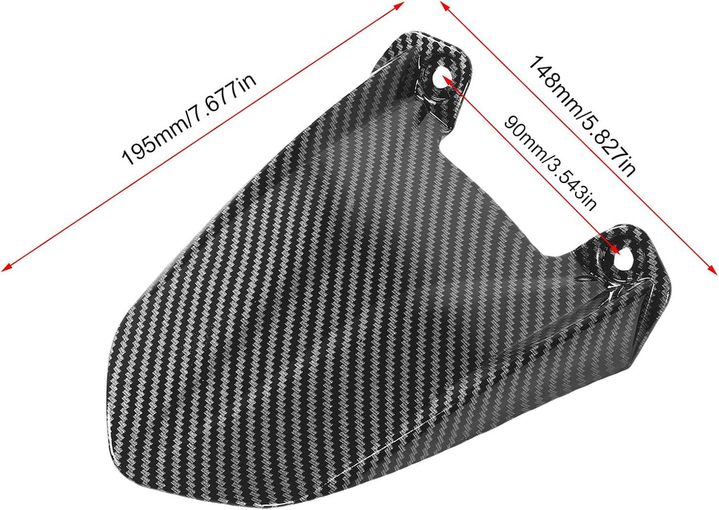 Motorcycle Rear Fenders, Carbon Fiber Pattern Mudguard Protector Compatible with Talaria Sting X3 MX3 MX4
