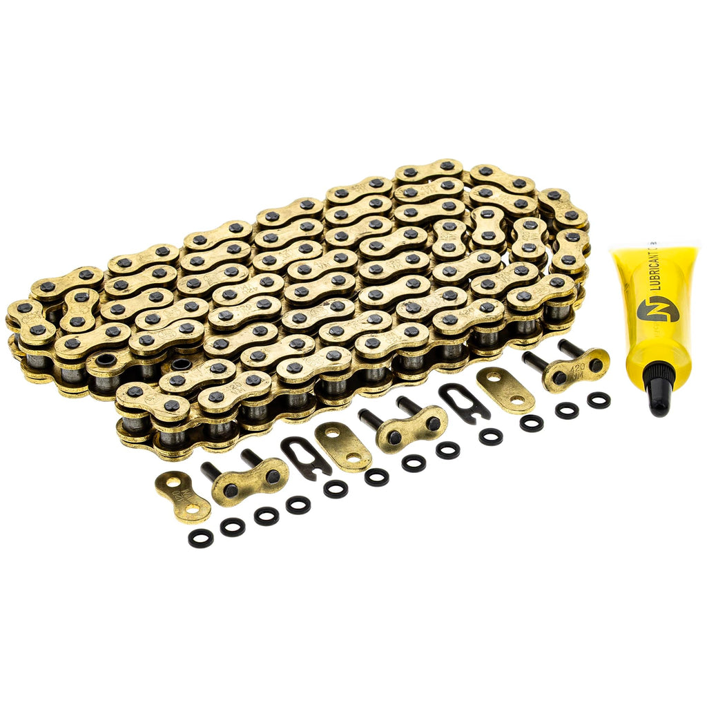 NICHE Gold 420 X-Ring Chain 108 Links with Connecting Master Link