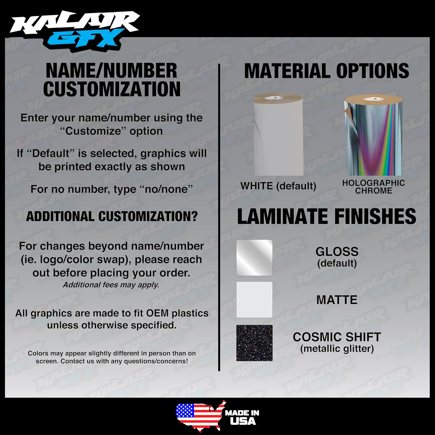 Graphics Kit for Yamaha TTR110 (2008-2023) Turbo Series Blue Yellow Holographic 16 Mil-Dirt Pit Bike Motorcycle Stickers,Dirtbike Racing Decal no Plastics