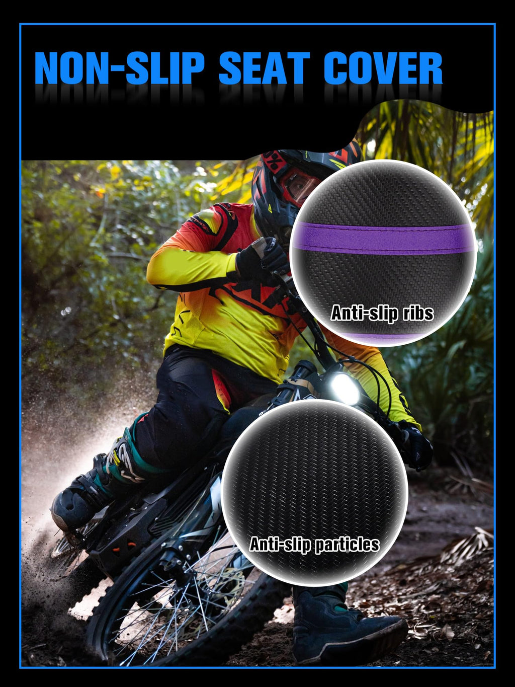 Dirt Bike Seat Cover Ribbed Soft Seat Cover for Talaria XXX X3 Electric Dirt Bike Ebike Red