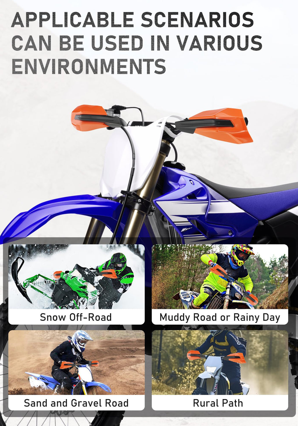 Universal 7/8" 22mm and 1 1/8" 28mm Handle Bar Hand Guards CNC Bracket for Dirt Bike Motocross ATV Scooter for CRF KLX KX LTR TRX SX SXF EXC XCW Grizzly Hawk 250 Bicycles-Red