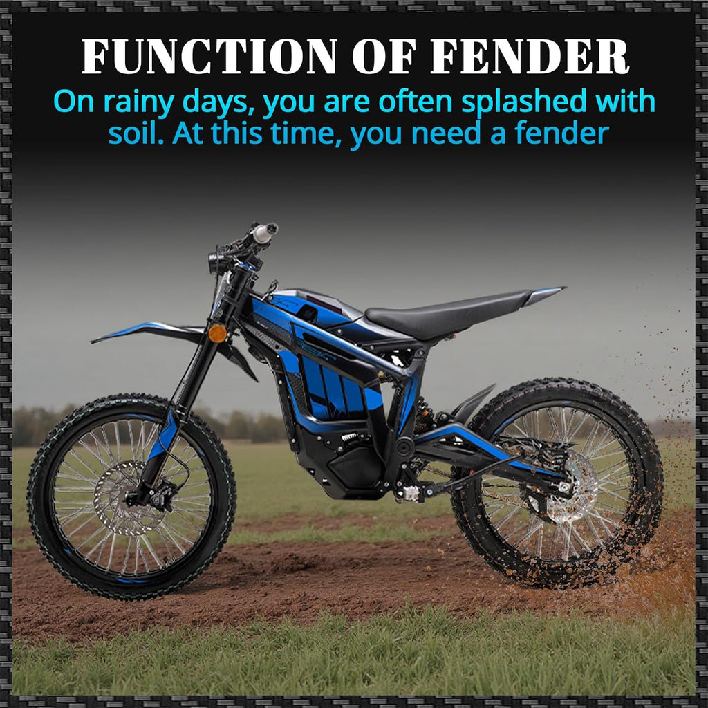 CHANGCHENG Rear Fender Mudguard Talaria Sting MX3/MX4/MX5 | Motorcycle Carbon Fiber Pattern Fender Protector for Talaria Sting MX3/MX4/MX5 Electric Dirt Bike