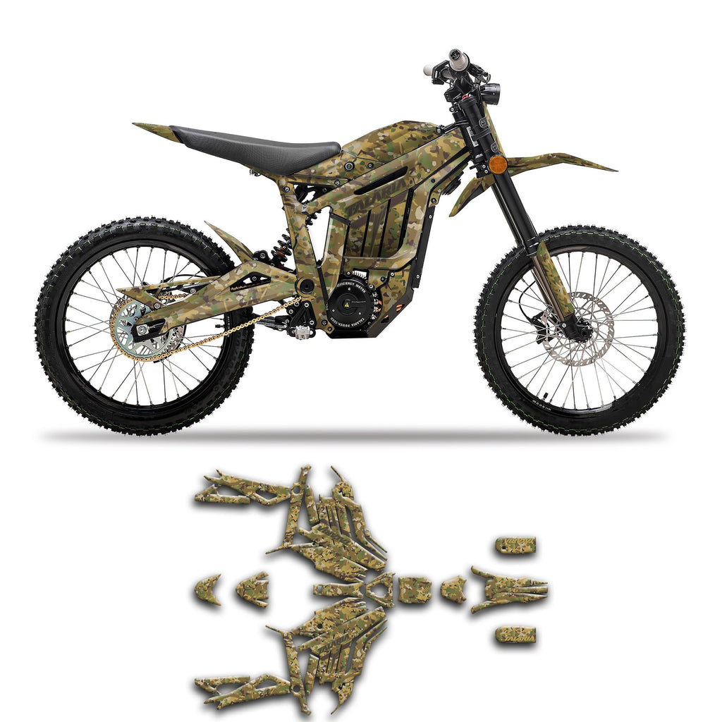 Decal Kit for Talaria Dirt Bike Sting R （with Front Plate, Talaria Fork）, Black White, TLSTR4023N023-KOR