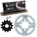 NICHE Drive Sprocket Chain Combo for Kawasaki KLX110 KLX110L Front 13 Rear 38 Tooth 420 O-Ring 90 Links