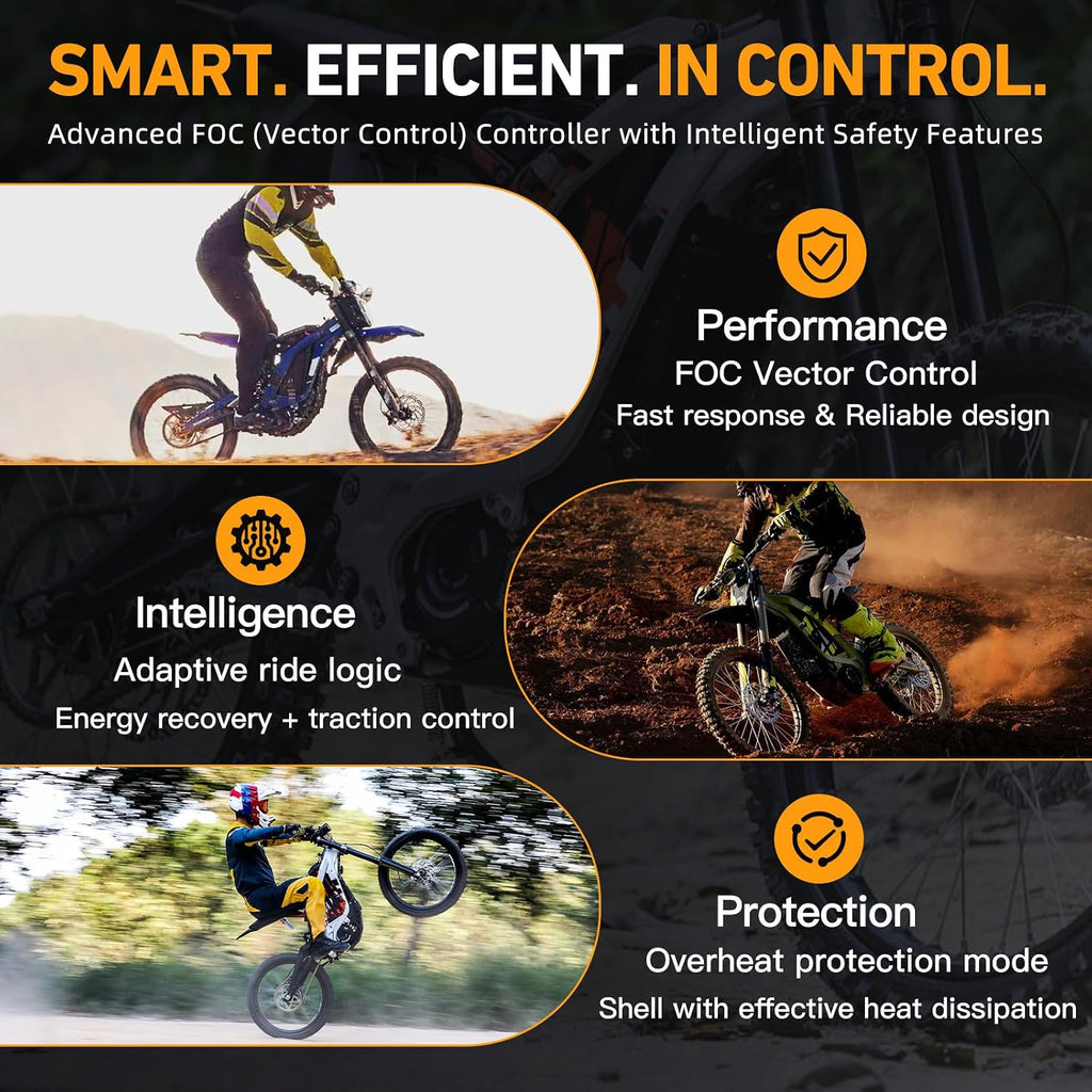 Sine Wave X Controller Compatible with Surron Sur-Ron E-Bike All Light Bee Models Except The Original 2017 Version, Electric Dirt Bike Replacement Part