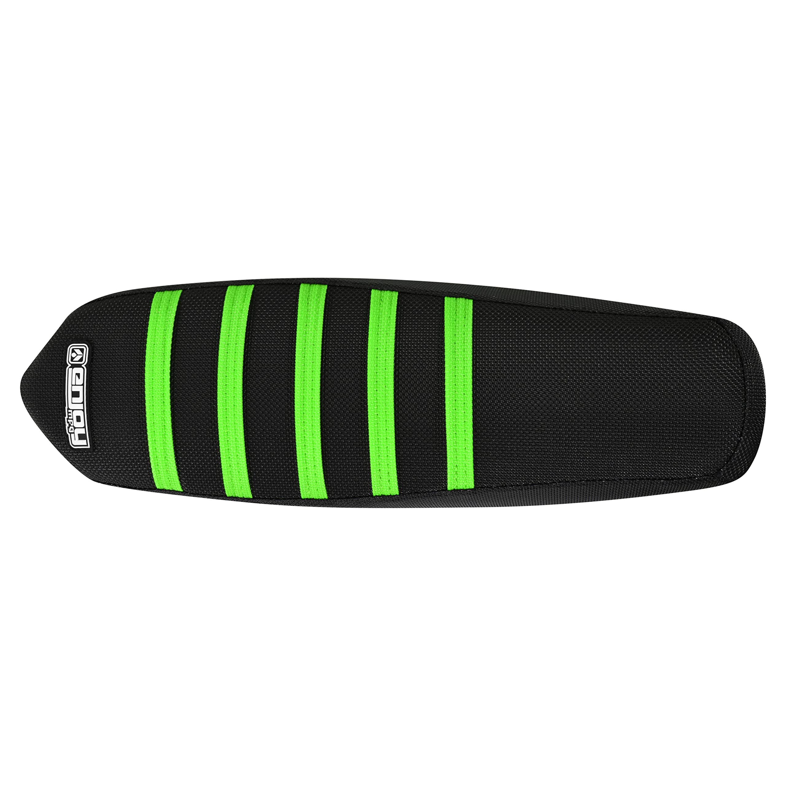 Enjoy Mfg Ribbed Seat Cover - Compatible with Talaria Sting Electric Motorcycle #362 (Black w/Light Blue Ribs)