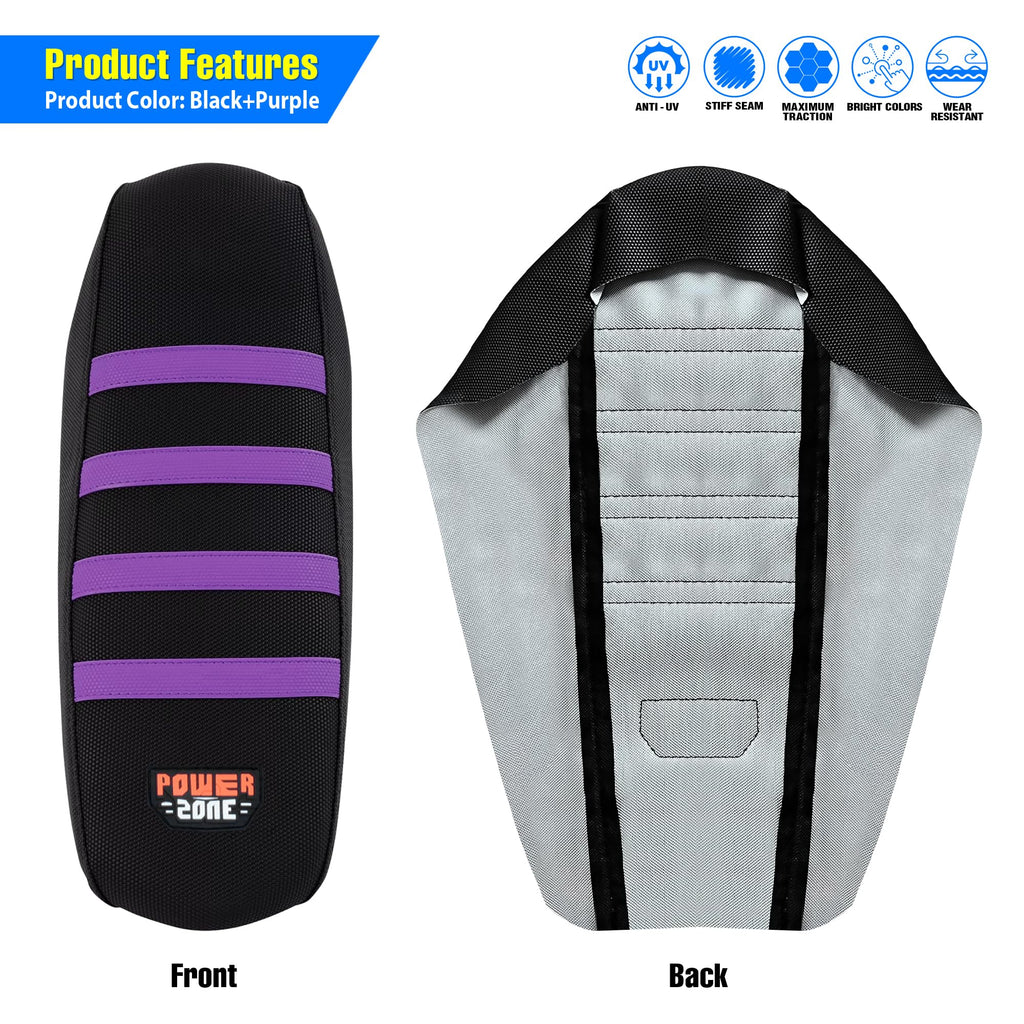 Gripper Dirt Bike Seat Cover for Sur Ron Light Bee X/S, Motorcycle Electric Bike Seat Covers (Black-White)